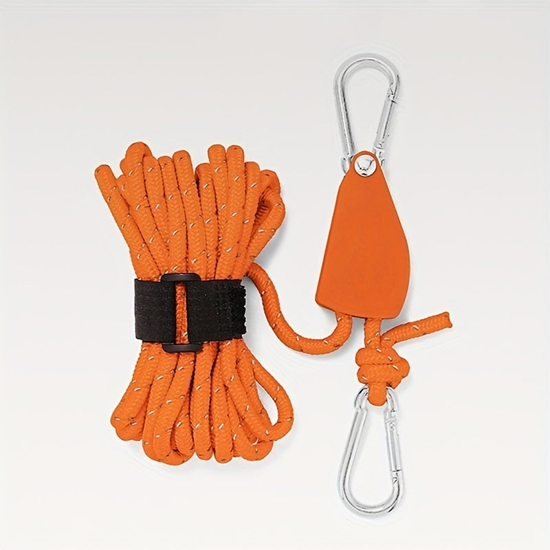 Adjustable Tent Rope Pulley Reflective Camping Wind Rope Adjuster