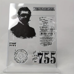 1pc Gentleman Clear Stamps For DIY Scrapbooking Decor Greeting Card