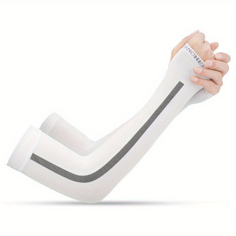 1 Pair Minimalist Striped Sunscreen Ice Sleeves
