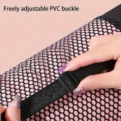 Breathable Drawstring Yoga Mat Mesh Bag