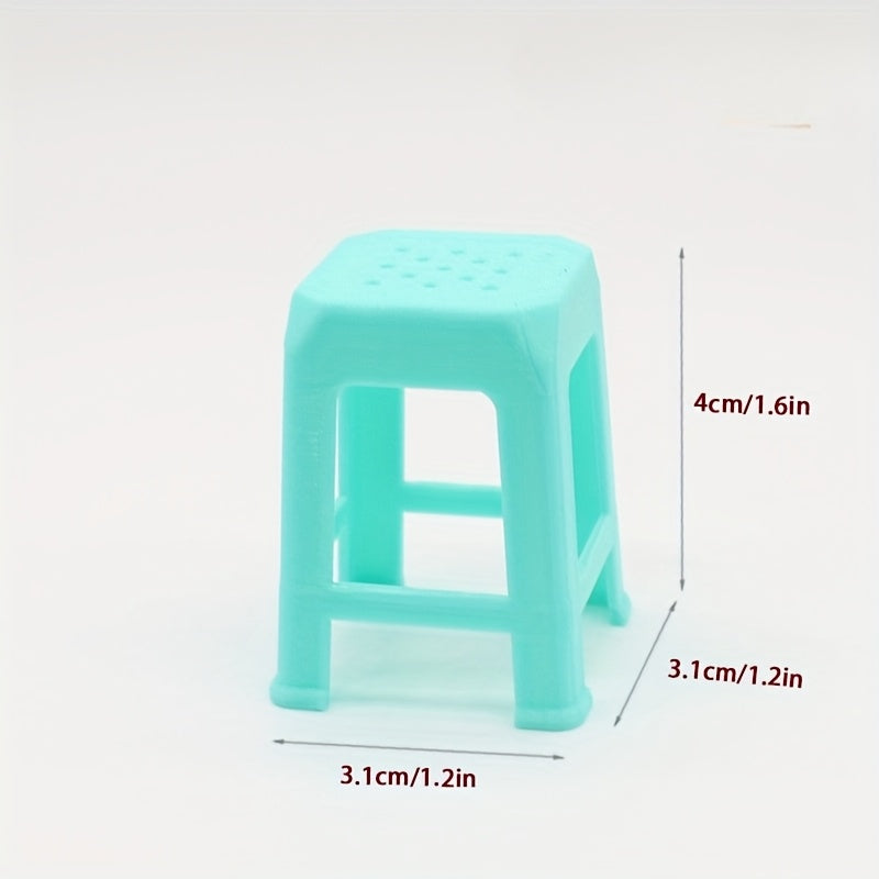Assorted Color Plastic Chair Models Educational Toy