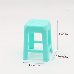 Assorted Color Plastic Chair Models Educational Toy