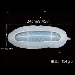 Feather Resin Tray Mold for Epoxy Resin DIY Crafts