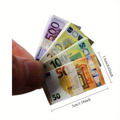 100pcs Banknotes 5 Packs 1:12 1:6 Dollhouses BJD Scene Accessories DIY Craft