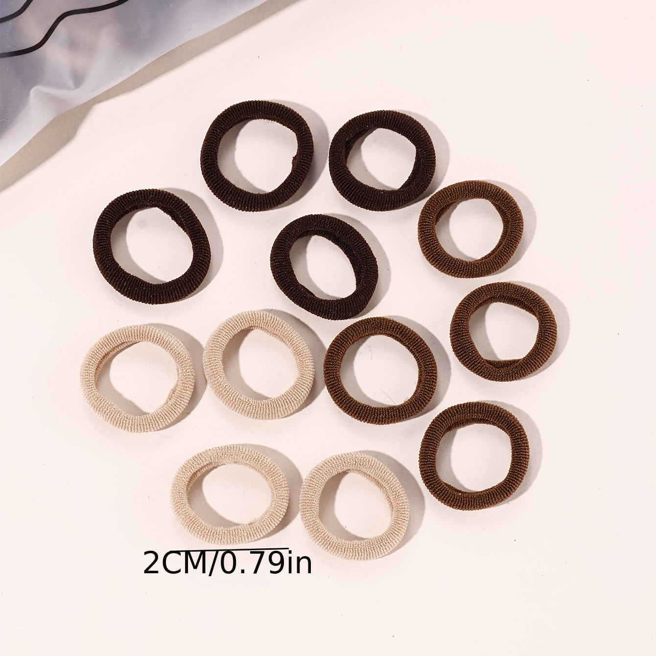 100pcs Hair Elastics Ties Thick Stretchy Rubber Band