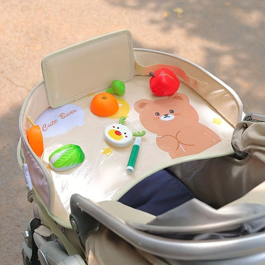 Car Seat Tray Cartoon Car Table Waterproof Storage Tray