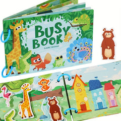 Children's Traffic Quiet Paste Book Busybook Baby Busy Book