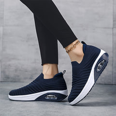 Women's Air Cushion Walking Shoes Shock Absorption Slip on Sneakers