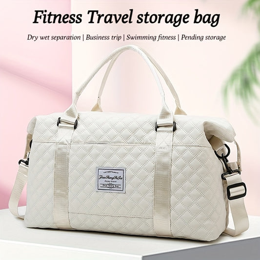 Travel Duffle Bag With Cosmetic Bag - Large Capacity Sports Fitness Storage Bag