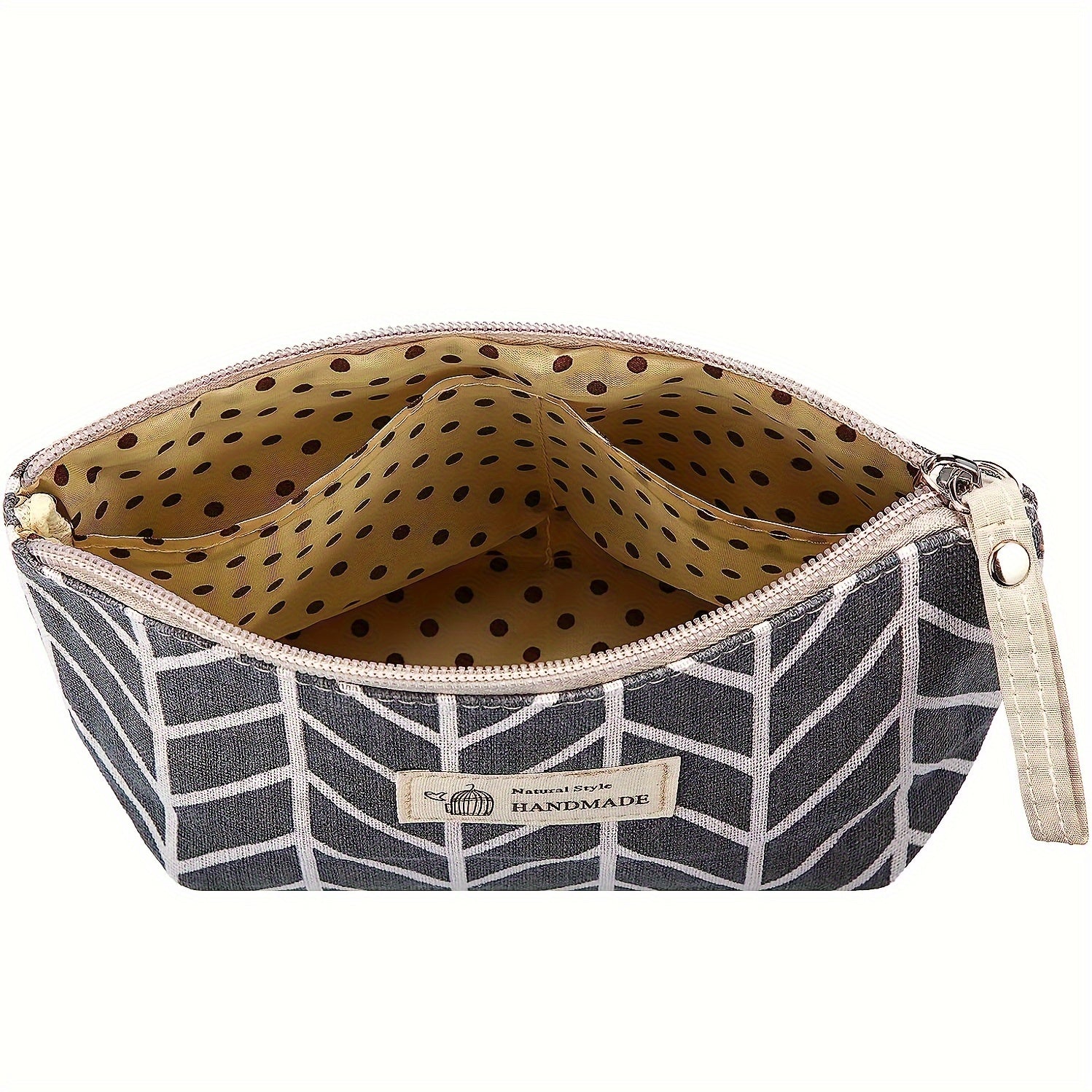 Canvas Cosmetic Bag Travel Makeup Bag Roomy Toiletries Case