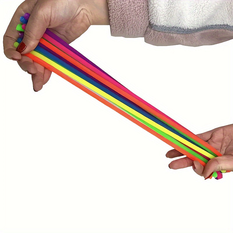 Stretchy Noodle Fidget Toys Calming Sensory Strings Mixed Colors