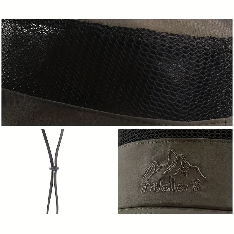 Breathable Mesh Top Bucket Hat for Outdoor Activities