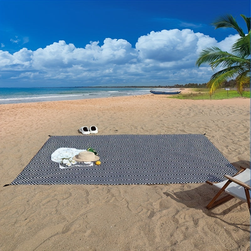 Waterproof Sand Proof Beach Blanket with Fixing Nails