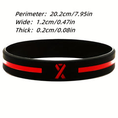 Firefighters Fireman Fire Guard Rubber Bracelet Stretchy Silicone Wristband