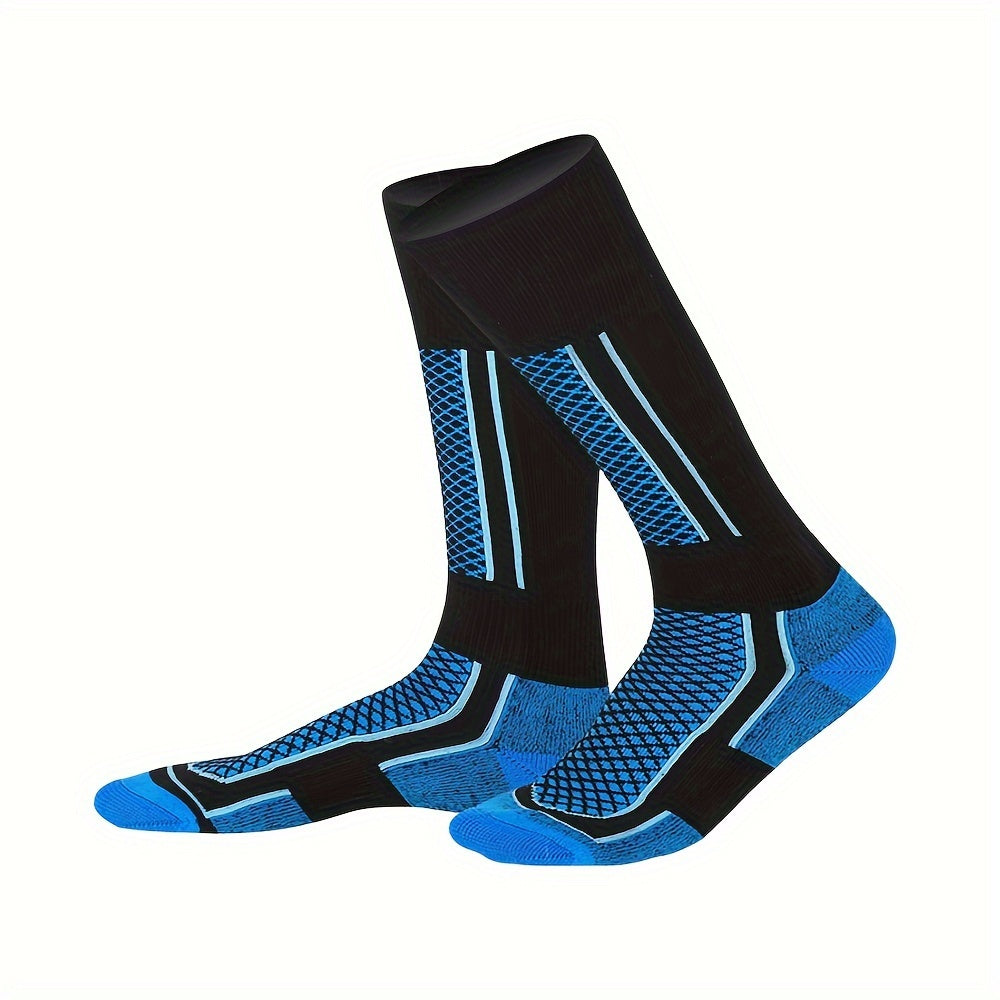 Winter Warm Ski Socks Thermal Cotton Blend for Teenagers Thicken Heated Crew