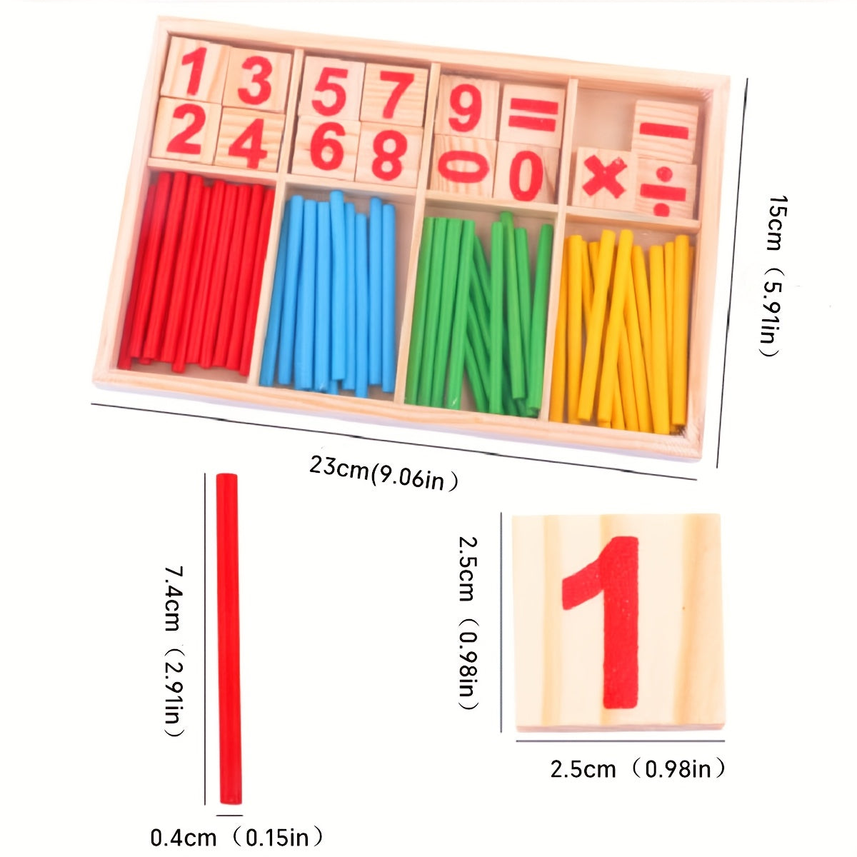 Counting Sticks Math Learning Set for Kids