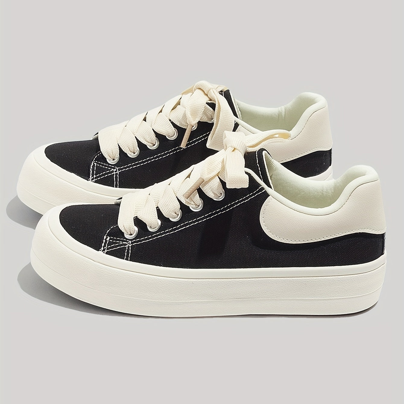 Women's Platform Canvas Low Top Sneakers