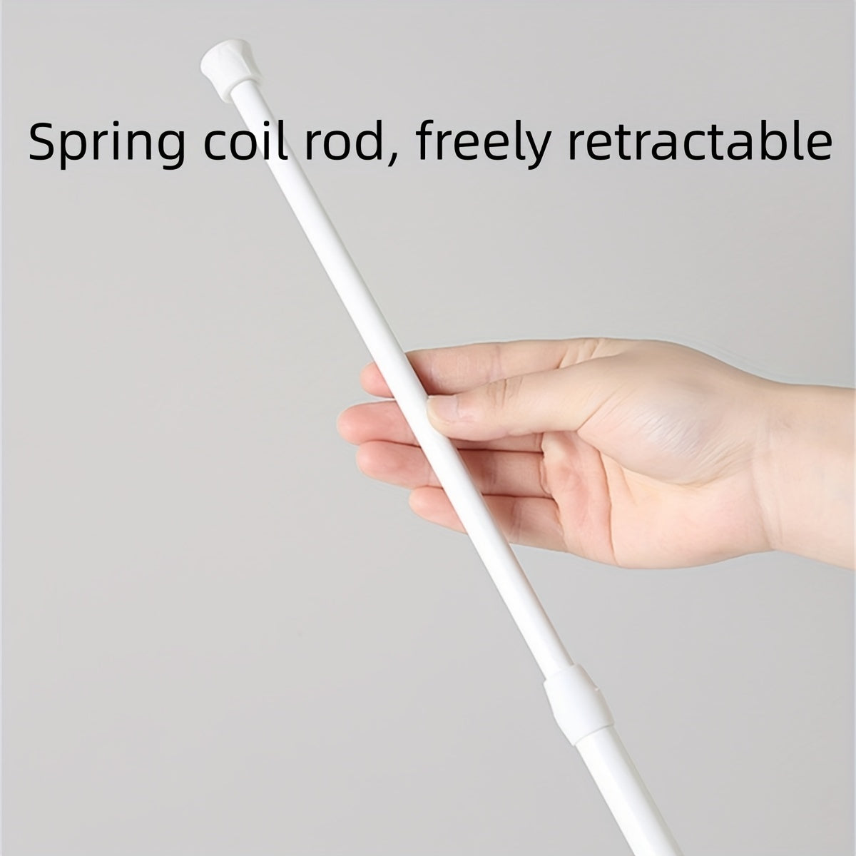 Telescopic Rod with Spring & Nail for Curtains & Door Curtains