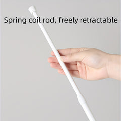 Telescopic Rod with Spring & Nail for Curtains & Door Curtains