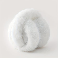 Unisex Winter Ear Warmers Adjustable Soft Fluffy Interior Brown