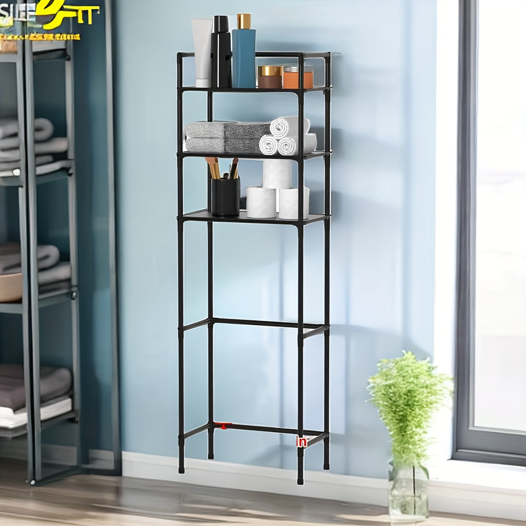 Multifunctional Storage Rack Metal Bathroom Storage Rack Balcony Plant Rack