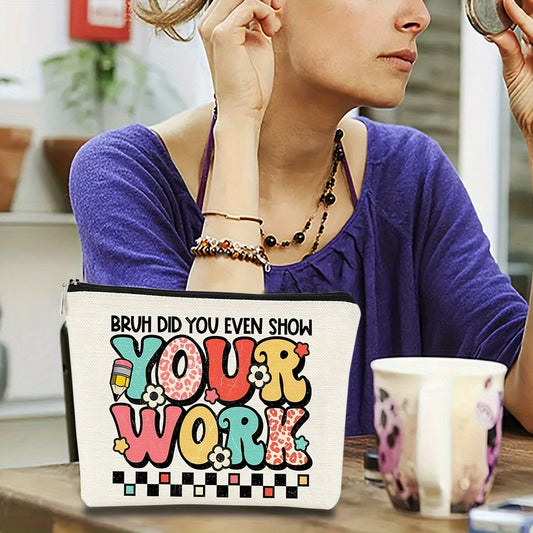 Bohemian Sunshine Teacher Survival Kit Makeup Bag