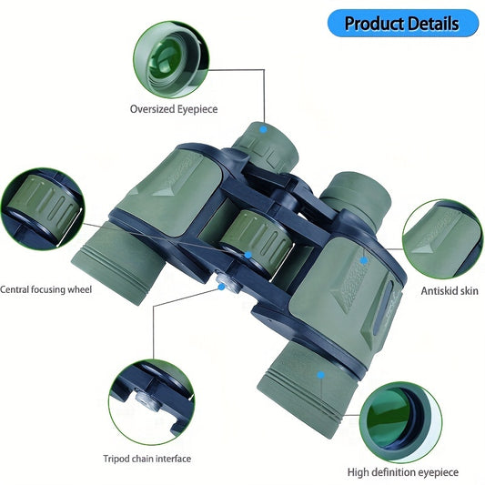 20x50 Portable High Power Binoculars for Bird Watching Concert Travel
