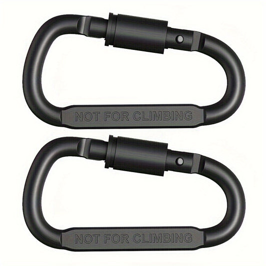 4pcs Aluminum D-ring Lock Buckle Backpack Water Cup Key Chain