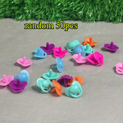 Mini Mixed Pacifier Simulation Dollhouse Accessories - Pastel Color Options