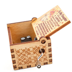 Musical Box Mom To Daughter Laser Engraved You Are My Sunshine For Birthday
