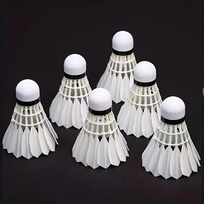 12pcs Feather Badminton Shuttlecocks Indoor Outdoor Competition