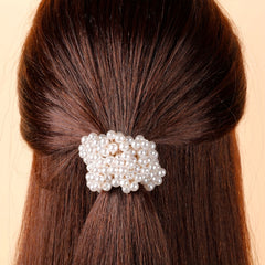 Sweet Faux Pearl Hair Tie Ponytail Holder Hair Rope Women Girls Accessories