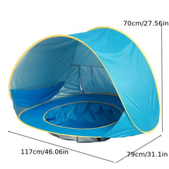 UV Protected Portable Shade Pool for Outdoor Fun