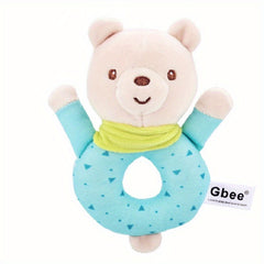 Soft Cartoon Rabbit Plush Doll Rattle Baby Toy Red