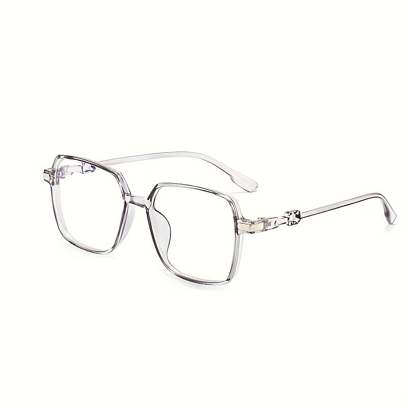 Light Blocking Glasses Jelly Square Clear Lens Computer Glasses