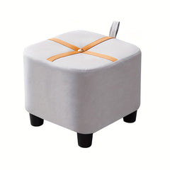 Modern Ottoman Square Ottoman Footrest Shoe Changing Chair