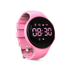 Kids Digital Pedometer Watch LED Fitness Tracker Alarm Stopwatch
