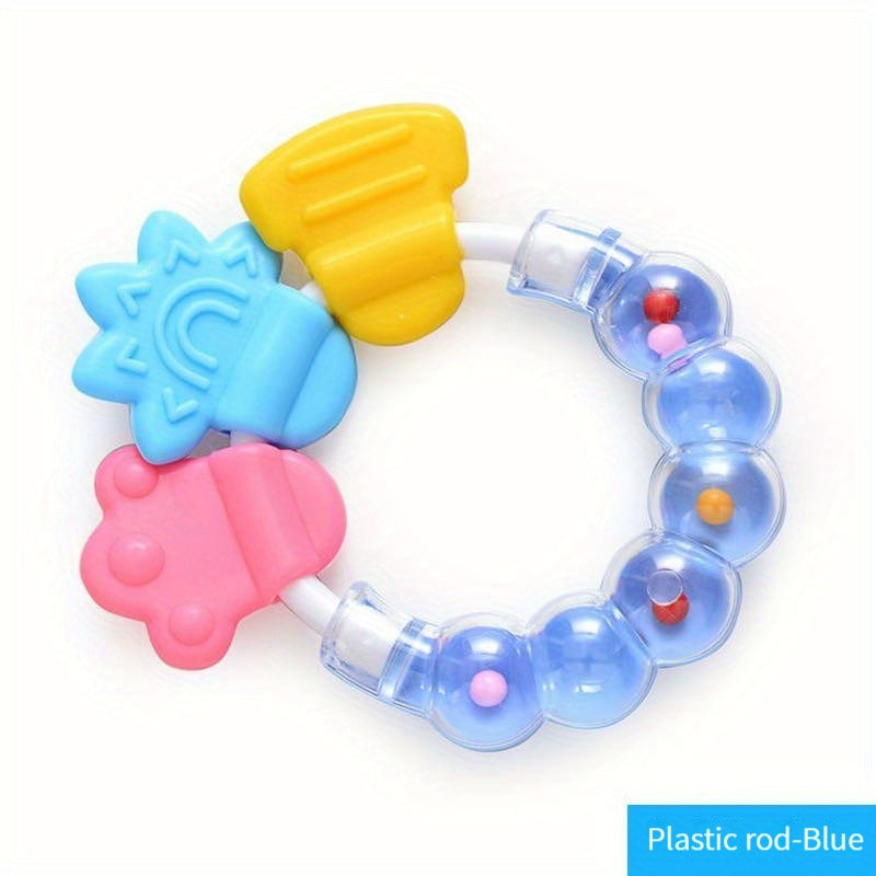 Baby Silicone Teether Molar Stick Rattle Toy