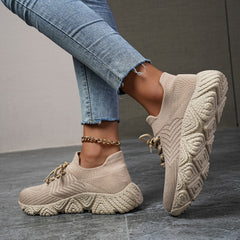 Mesh Low Top Chunky Sneakers Comfortable Running Shoes