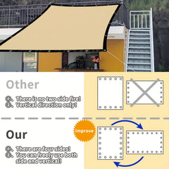 Beige Sunshade Sail for Outdoor Activities