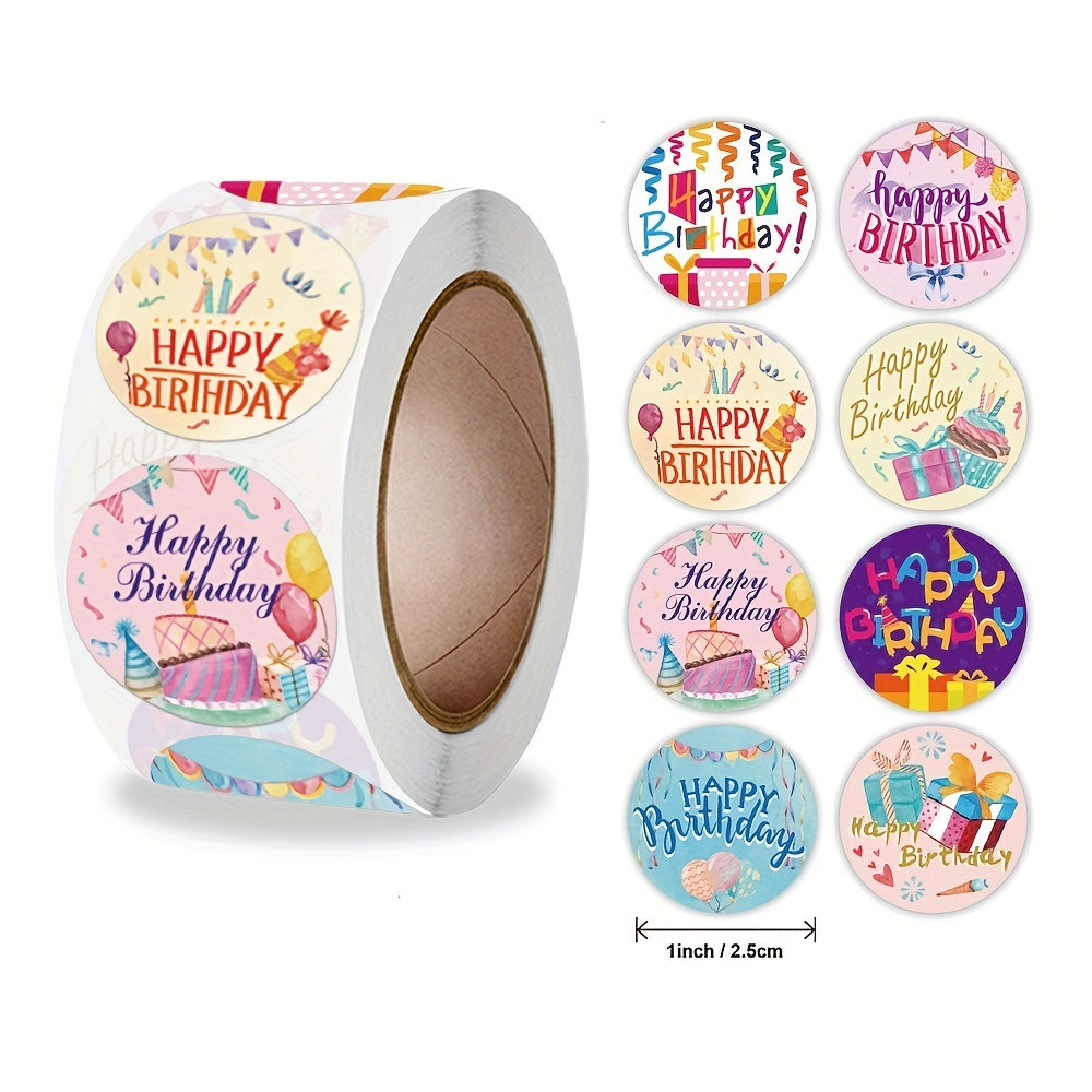Birthday Party Cartoon Sealing Stickers 500 Sheets