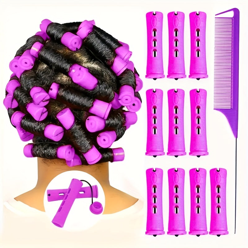 10pcs Non Harmful Hair Styling Curling Cylinder Air Curling Tool