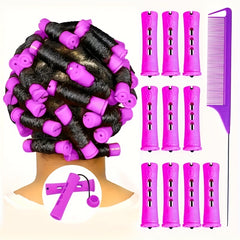 10pcs Non Harmful Hair Styling Curling Cylinder Air Curling Tool