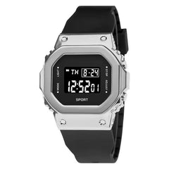 Metal Small Square Sports Waterproof Watch for Kids