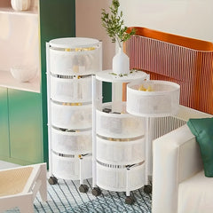 1pc Snack Cart Bedroom Storage Box Mobile Storage Cart Room Decor