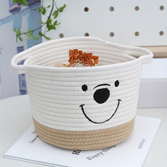 Cartoon Storage Basket for Diapers Bottles & Toys