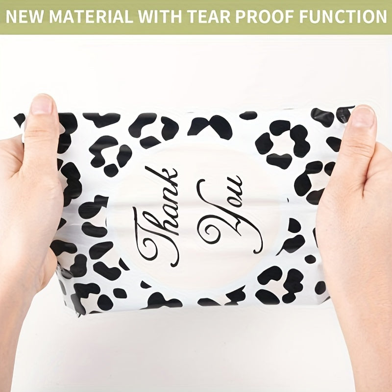 Aluminium Foil Pouch Plastic Mailing Bag Waterproof Leopard Pattern