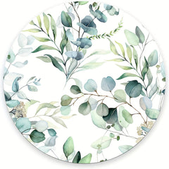 Round Grass Leaves Mouse Mat Non Slip Rubber Gaming Mouse Pads