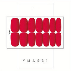 Retro Nail Polish Strips Self-Adhesive Gel Nail Wraps