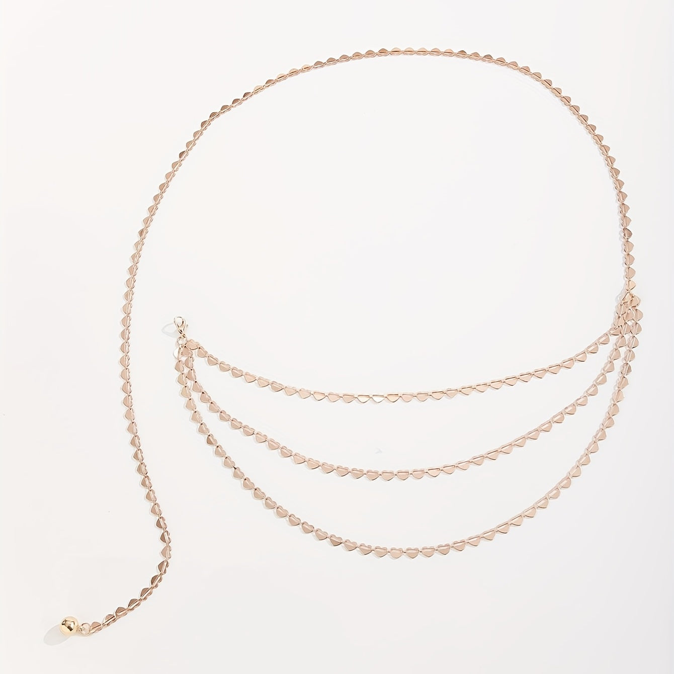 Golden Heart Hollow Out Chain Belt Dress Girdle Women Accessories
